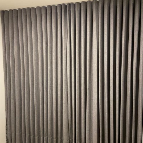 Cortina de tecido sob medida Goiânia - casa branca