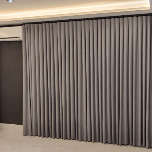 Cortina de tecido sob medida Goiânia - casa branca