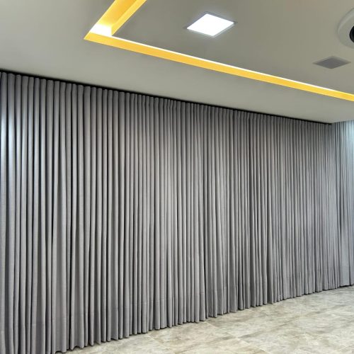 Cortina de tecido sob medida Goiânia - casa branca