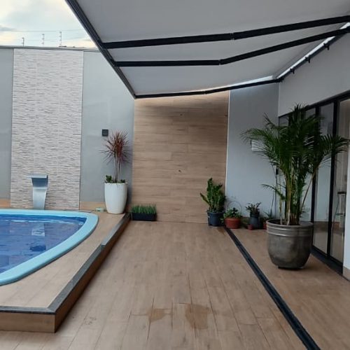 Toldo Articulado sob medida em Goiânia - Casa Branca