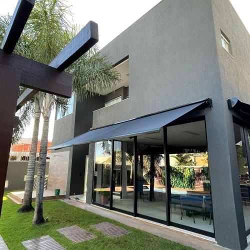 Toldo Articulado sob medida em Goiânia - Casa Branca
